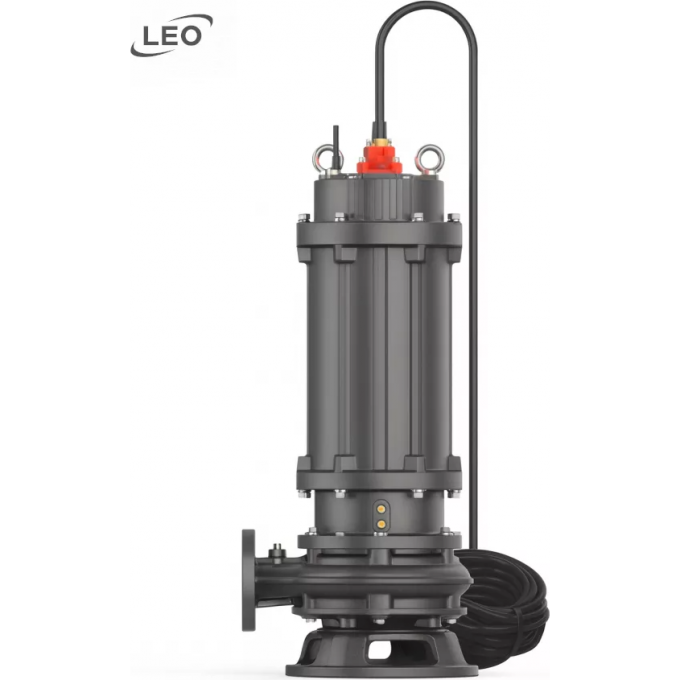 Насос фекальный LEO 80WQ 70-40-15 (380В, P1/P2-16.5/15кВт, V-100/70м3/ч, H-49.5/40м) L14154